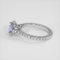 1.01 Ct. Violet Sapphire Ring, 18K White Gold 4