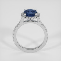 2.24 Ct. Blue Sapphire Ring, 18K White Gold 3