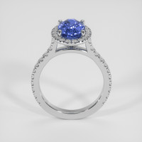 2.89 Ct. Blue Sapphire Ring, 18K White Gold 3