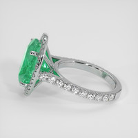 3.71 Ct. Emerald Ring, 18K White Gold 4