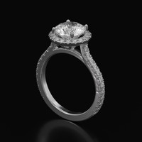 3.06 Ct. Sapphire Ring, 18K White Gold 2