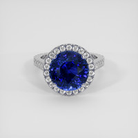 5.16 Ct. Blue Sapphire Ring, 18K White Gold 1