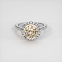 4.99 Ct. Sapphire Ring, 18K White Gold 1