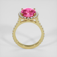 4.24 Ct. Pink Sapphire Ring, 10K Yellow Gold 3