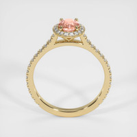 1.09 Ct. Padparadscha Sapphire Ring, 14K Yellow Gold 3