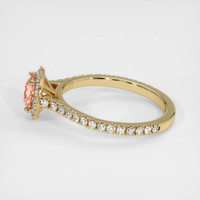 1.09 Ct. Padparadscha Sapphire Ring, 14K Yellow Gold 4