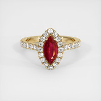 Ruby Ring 0.57 Ct., 14K Yellow Gold Preview