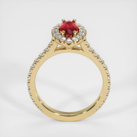 0.57 Ct. Ruby Ring, 14K Yellow Gold 3