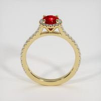 0.68 Ct. Ruby Ring, 14K Yellow Gold 3