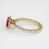 1.30 Ct. Ruby Ring, 14K Yellow Gold 4
