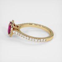 0.91 Ct. Ruby Ring, 14K Yellow Gold 4