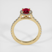 0.82 Ct. Ruby Ring, 14K Yellow Gold 3