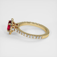 0.82 Ct. Ruby Ring, 14K Yellow Gold 4