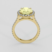 3.88 Ct. Yellow Sapphire Ring, 14K Yellow Gold 3