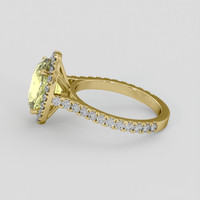 3.88 Ct. Yellow Sapphire Ring, 14K Yellow Gold 4