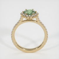 0.89 Ct. Green Sapphire Ring, 14K Yellow Gold 3