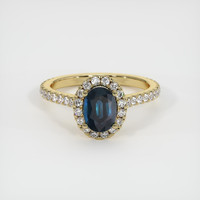 1.07 Ct. Sapphire Ring, 14K Yellow Gold 1