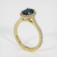 1.07 Ct. Sapphire Ring, 14K Yellow Gold 2