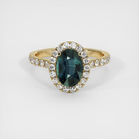 1.66 Ct. Sapphire Ring, 14K Yellow Gold 1
