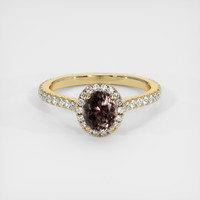 0.85 Ct. Sapphire Ring, 14K Yellow Gold 1