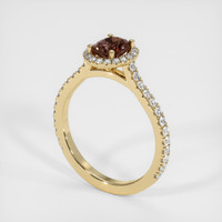 0.85 Ct. Sapphire Ring, 14K Yellow Gold 2