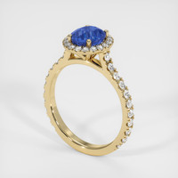 1.51 Ct. Sapphire Ring, 18K Yellow Gold 2
