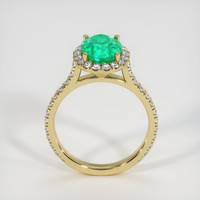 1.89 Ct. Emerald Ring, 18K Yellow Gold 3