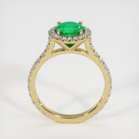 1.13 Ct. Emerald Ring, 18K Yellow Gold 3