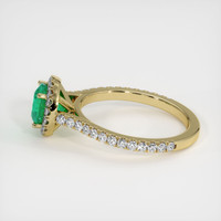1.13 Ct. Emerald Ring, 18K Yellow Gold 4