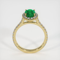 1.21 Ct. Emerald Ring, 18K Yellow Gold 3