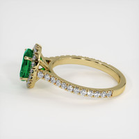 1.21 Ct. Emerald Ring, 18K Yellow Gold 4