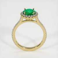 1.23 Ct. Emerald Ring, 18K Yellow Gold 3