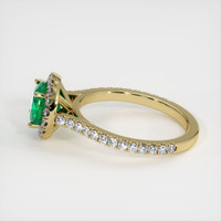 1.23 Ct. Emerald Ring, 18K Yellow Gold 4