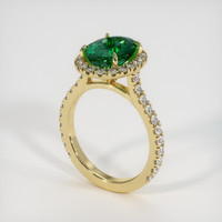 1.61 Ct. Emerald Ring, 18K Yellow Gold 2