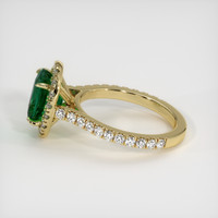 1.61 Ct. Emerald Ring, 18K Yellow Gold 4