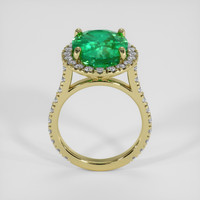 4.29 Ct. Emerald Ring, 18K Yellow Gold 3