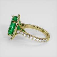 4.29 Ct. Emerald Ring, 18K Yellow Gold 4