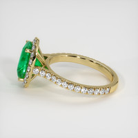 2.23 Ct. Emerald Ring, 18K Yellow Gold 4