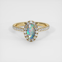 0.85 Ct. Gemstone Ring, 18K Yellow Gold 1