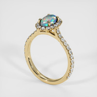 0.85 Ct. Gemstone Ring, 18K Yellow Gold 2