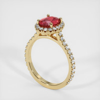 1.46 Ct. Ruby  Ring - 18K Yellow Gold