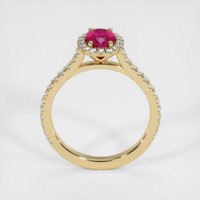 0.94 Ct. Ruby Ring, 18K Yellow Gold 3