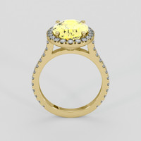 3.34 Ct. Yellow Sapphire Ring, 18K Yellow Gold 3