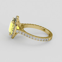 3.34 Ct. Yellow Sapphire Ring, 18K Yellow Gold 4