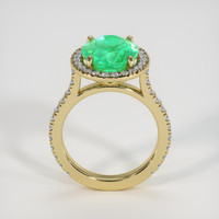 3.71 Ct. Emerald Ring, 18K Yellow Gold 3