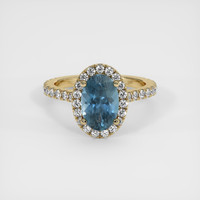 2.32 Ct. Sapphire Ring, 18K Yellow Gold 1