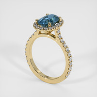 2.32 Ct. Sapphire Ring, 18K Yellow Gold 2