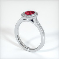 1.62 Ct. Ruby Ring, Platinum 950 2