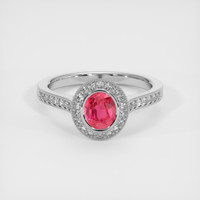 1.20 Ct. Ruby Ring, Platinum 950 1