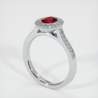 Ruby Ring 1.21 Ct. Platinum 950 Preview